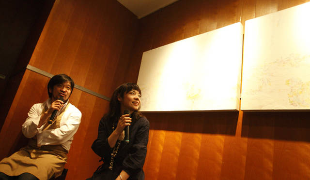 <strong>ART｜第9回「食とアートの会」｜美術家　春草絵未　開催レポート</strong>　トークショーは終始アットホームな雰囲気で進行。