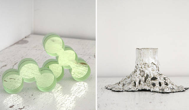 <strong> CLASKA｜åtta - Contemporary Swedish Craft 2.0-</strong>　左／Inger Andersson（インゲル アンダーソン）、右／Kina BjÖrklund (キーナ ビョルクランド) 