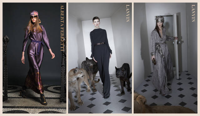 <strong>2011年秋冬プレコレクション Chapter.01｜ボリュームバランスでみせるニューリラックススタイル</strong><br />左から ALBERTA FERRETTI（アルベルタフェレッティ）、LANVIN（ランバン）