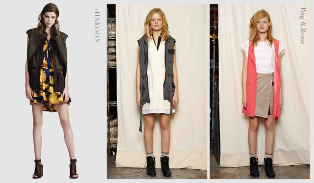 <strong>2011年秋冬プレコレクション Chapter.02｜キーアイテム“アウター”トレンドをチェック</strong><br />秋冬シーズンのスタイリングの要を担うのがアウターの存在。来季はビックシルエットのコートやジャケット、メンズライクなデザインに注目したい。　左から+HAKOON（タクーン アディション）、Rag & Bone（ラグ＆ボーン）