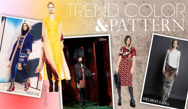 <strong>Chapter.03｜1点投入でシーズン感を演出！　トレンドカラー＆パターン</strong><br />トーンを押さえたアイテムが目立つ秋冬シーズンだが、今季は目の覚めるようなビビットなカラーが溢れた。また、印象画のような繊細な染色、華やかなフラワーモチーフ、エッジィなジオメトリックなど、印象的なパターンをもちいたアイテムにも注目したい。