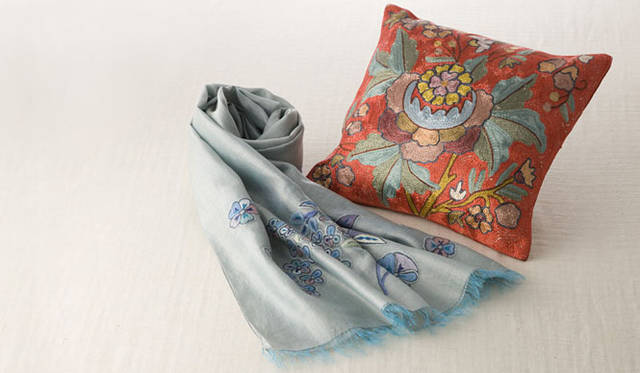 <strong>SEIBU｜西武</strong>　西武渋谷店A館7階・サンイデー渋谷　「ターラ・ブランカ ホーム」　インドの職人技が光るファブリックを展開