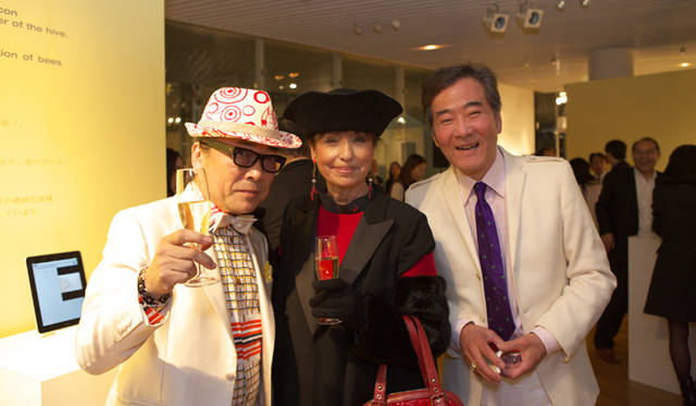 <strong>CHAUMET｜ショーメ</strong> 左から／ドン小西さん、フランソワ―ズ・モレシャンさん、出石尚三さん。