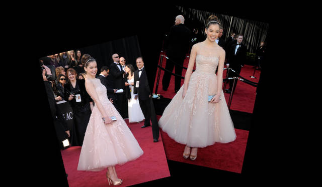 <strong>第83回アカデミー賞 リポート！</strong>　Hailee Steinfeld｜ヘイリー・スタンフィールド　 初主演した映画『トゥルー・グリット』で助演女優賞となった14歳の新星ヘイリー・スタンフィールド。可憐なピンク色のマルケッサのドレス、クラッチバッグとシューズはサルヴァトーレ フェラガモできめた。©Gettyimages ©StarTraksPhoto.com