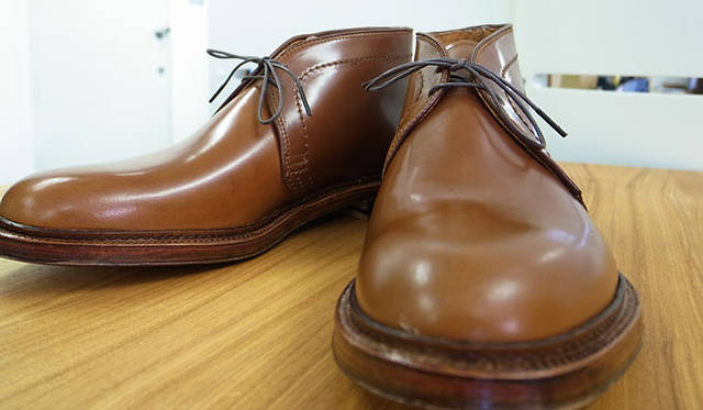 <strong>BARNEYS NEW YORK｜バーニーズ　ニューヨーク</strong>　「ALDEN」チャッカブーツ“WHISKY”カラー