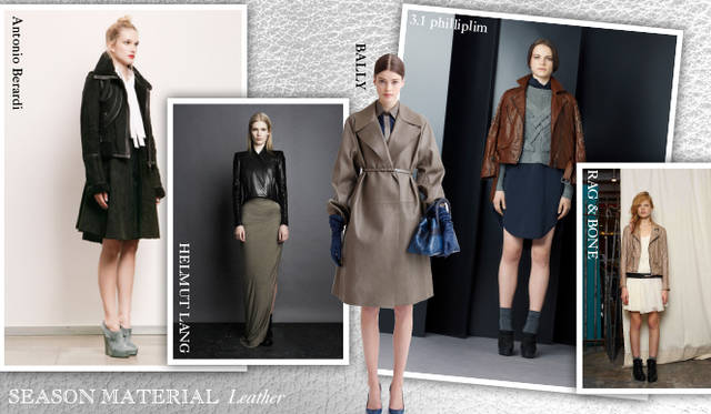 <strong>Chapter.04｜シーズン感を演出するマテリアルにフォーカス！</strong><br />ファーやレザーといったシーズンズマテリアルのほかに、注目したいキーワードがトランスペアレント。パーティーシーズンを意識したドレスから、ディテールで取り入れたアイテムなど、重たくなりがちな秋冬スタイルに軽さとフェミニニティを取り入れて。<br />左から Antonio Berardi（アントニオ・ベラルディ）、HELMUT LANG（ヘルムート・ラング）、BALLY（バリー）、3.1 Phillip Lim（3.1 フィリップ リム）、Rag & Bone（ラグ＆ボーン）