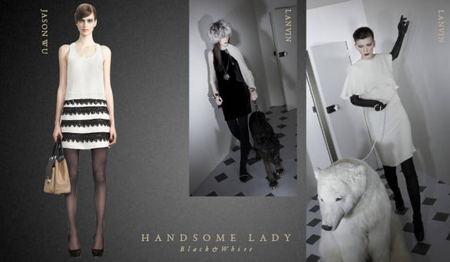 <strong>Chapter.05｜ハンサムレディ</strong>　カジュアルなリラックススタイルとおなじく注目したいのが膝下丈のスカートやボリュームのあるトラウザーズ、マニッシュなクロップトパンツやセットアップでつくるハンサムなレディスタイル。<br />左から JASON WU（ジェイソン ウー）、LANVIN（ランバン）