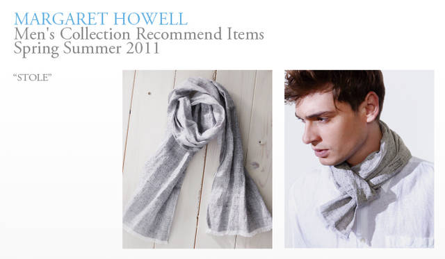 <strong> MARGARET HOWELL｜マーガレット・ハウエル</strong>　ストール1万5750円（マーガレット・ハウエル）