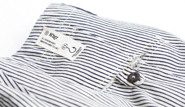 <strong>ESTNATION｜エストネーション</strong>　Novemberヒッコリートラウザーズ3万9900円（エストネーション）