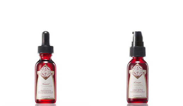 <strong>IN FIORE｜インフィオレ</strong>　左／ヌーリ （レジェネレイティブエッセンス）（品番：IFI08173）8400円、右／リュサンス （ブライトニングエッセンス）（品番：IFI08167）1万5540円