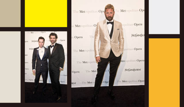 <strong>YVES SAINT LAURENT｜イヴ・サンローラン</strong> 左／ルーファス・ウェインライト（シンガーソングライター）、右／ステファノ・ピラーティ（クリエイティブ・ディレクター）　　Images credit : Zandy Mangold/KillDisco Design 