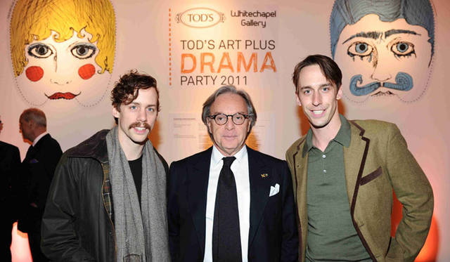 　　トッズ会長兼CEOのDiego Della Valle（中央）