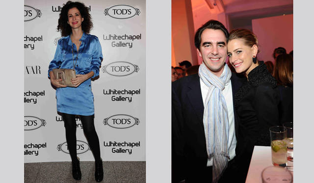 　　左／Art Plus委員長のMollie Dent - Brocklehurst　　右／ギリシャのNikolaos王子、Tatiana妃