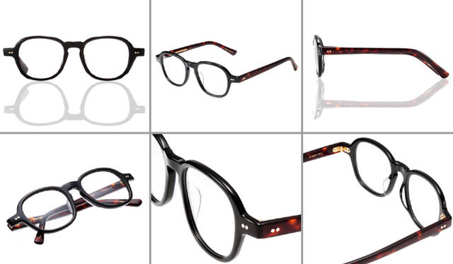 <strong>OLIVER GOLDSMITH｜オリバー ゴールドスミス</strong>　ROBYN（ロビン）　Black Tortoiseshell 3万1500円（幅 140mm／テンプル長 143mm／レンズサイズ（縦×横）41×47mm）