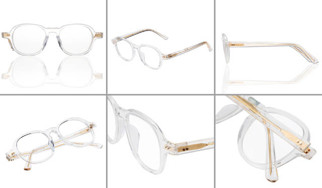 <strong>OLIVER GOLDSMITH｜オリバー ゴールドスミス</strong>　ROBYN（ロビン）　Ice 3万1500円（幅 140mm／テンプル長 143mm／レンズサイズ（縦×横）41×47mm）