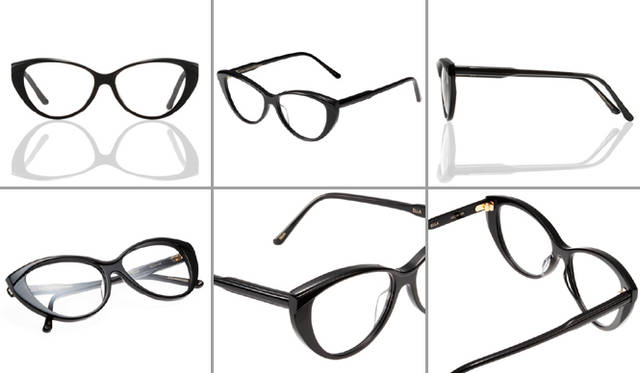 <strong>OLIVER GOLDSMITH｜オリバー ゴールドスミス</strong>　ELLA（エラ）　NERO 3万1500円（幅 140mm／テンプル長 140mm／レンズサイズ（縦×横）42×54mm）