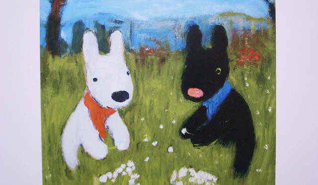 <strong>生方ななえ｜「しあわせのおすそ分け」</strong>　“リサとガスパール”シリーズより