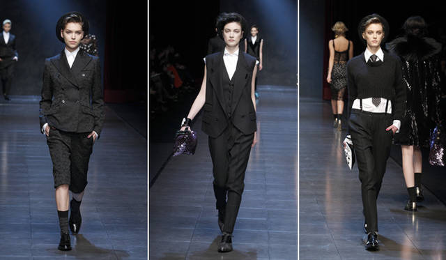 <strong>DOLCE&GABBANA｜ドルチェ＆ガッバーナ</strong>　2011年秋冬コレクションより