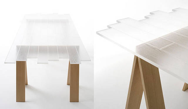 <strong>nendo｜ネンド</strong>　新作テーブル「transparent table」