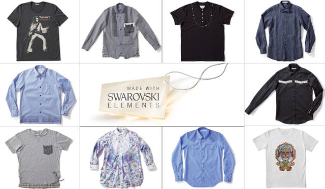 <strong>SWAROVSKI ELEMENTS｜スワロフスキー･エレメント</strong>　祐真朋樹ディレクション！　国内人気12メンズブランドとオリジナルアイテムを制作