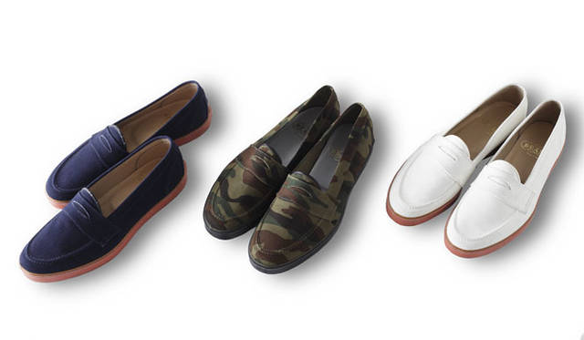 <strong>BEAMS PLUS｜ビームス プラス</strong>　スニーファー（ペニーデッキシューズ）各1万2600円