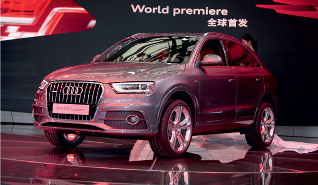<strong>Audi Q3｜アウディ Q3</strong>　上海オートショーでのプレミアの模様。