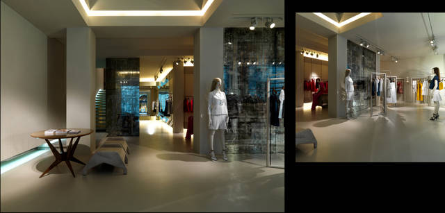 <strong>SPORTMAX｜スポーツマックス</strong>　「ハイエンド ライフスタイル ショップ」というコンセプトのもとにつくられた。