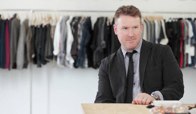 <strong>Todd Snyder｜トッド・スナイダー</strong>　もちろん服は自身のコレクションを着用。　