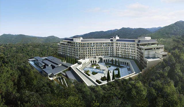 <strong>resorttrust｜リゾートトラスト</strong>　『エクシブ有馬離宮』　ヨーロピアンクラシックの雰囲気とスタイリッシュで現代的な要素が融合した外観