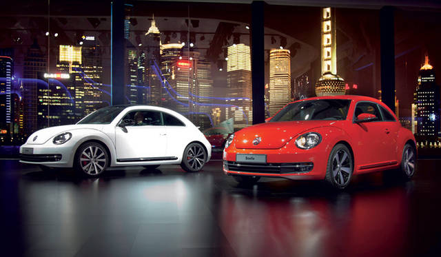 <strong>Volkswagen The Beetle｜フォルクスワーゲン ザ ビートル</strong>　上海国際クルーズターミナルでのプレミアの模様。