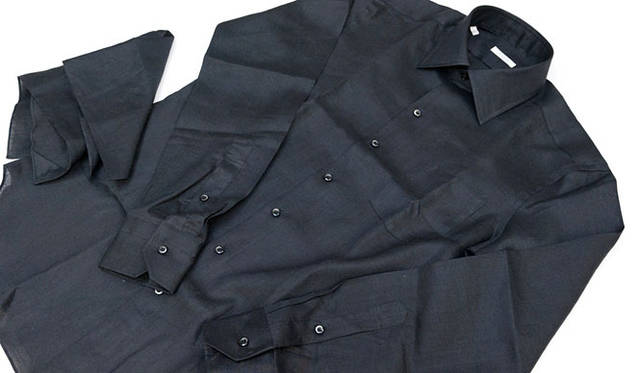 <strong>DESIGNWORKS｜デザインワークス</strong>　ストレッチリネンドレスシャツ1万9950円（デザインワークス）