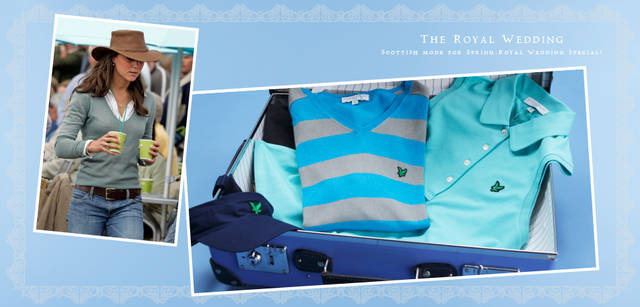 <strong>LYLE&SCOTT｜ライル＆スコット</strong>　ゴルフウェアでも有名なスコットランド発のブランド「ライル＆スコット」にはウィメンズアイテムも豊富。カジュアルなシーンで着こなすときには鮮やかなブルー系がお薦め。　Vネックボーダーニット 1万9950円、ノースリーブのポロシャツ 9450円、2ウェイ仕様のサンバイザー 9240円（ライル＆スコット　クラブ／キューブ）　　　© Getty Images