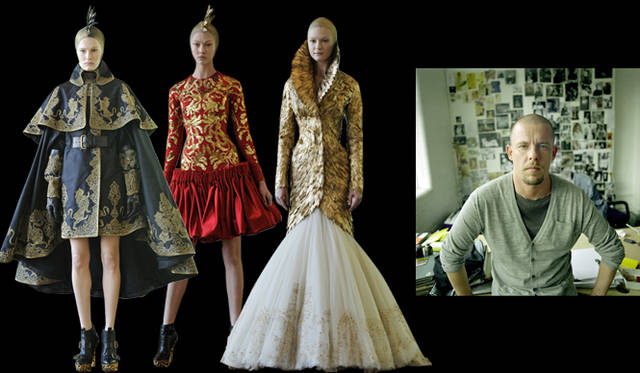 <strong>ALEXANDER McQUEEN|アレキサンダー・マックイーン</strong>　アレキサンダー・マックイーン本人が手がけた2010年秋冬コレクションより。