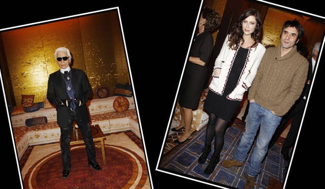 <strong>CHANEL｜シャネル</strong>　左からカール・ラガーフェルド、アナ・ムグラリス、サミュエル・ベンシェトリ　©CHANEL