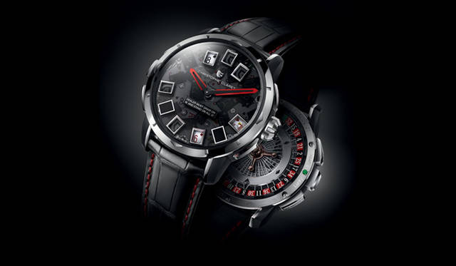 <strong>CHRISTOPHE CLARET｜クリストフ・クラーレ</strong>　ソヌリ（毎正時ごと、さらにゲーム機能を使うさいにハンマーとゴングで音を出す）という最高峰の複雑時計機能と3つのゲーム機能を融合させた“究極のトイウォッチ”。「21（トゥエンティワン） ブラックジャック」2940万円（予価）。12月発売予定。