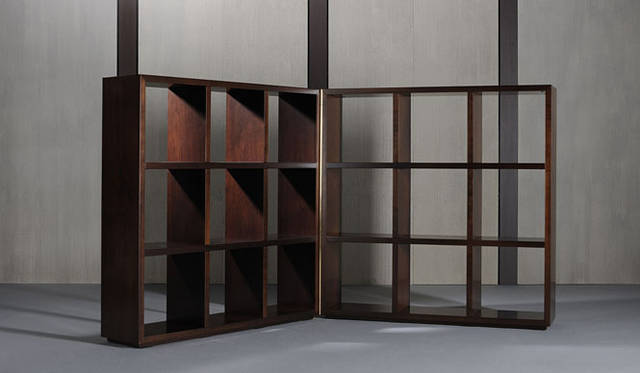 <strong>ARMANI / CASA｜アルマーニ / カーザ</strong>　「アルマーニ / カーザ コレクション2011-2012」　ブックシェルフ「Epicuro」（240×28×H123cm/closed120×56cm）