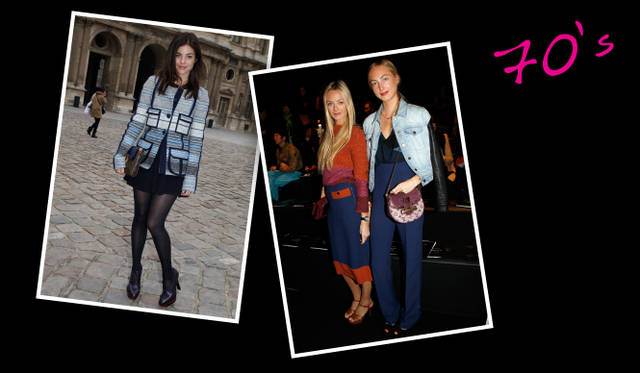 <strong>セレブリティスナップから読み解くリアルトレンド！</strong>　ヤングセレブの代表格、元『VOGUE　PARIS』編集長カリーヌ・ロワトフェルドの娘であるジュリアを、ルイ・ヴィトンのコレクション会場でキャッチ。長めのツイードジャケットがシック。インディゴブルーを基本カラーに、コーディネイトを組み立てるのもお薦めの着こなし。　Copyrights Louis Vuitton/Bertrand Rindoff Petroff-Mazen Saggar