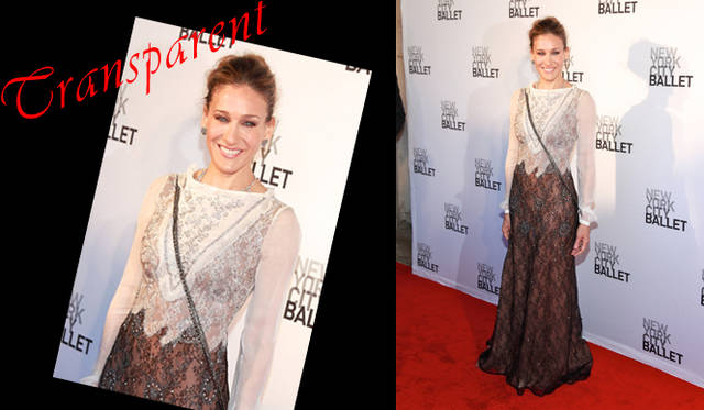 <strong>特集｜セレブリティの最新ドレススタイルをチェック！</strong>　ニューヨークのリンカーン・センターで開催されたニューヨーク・ シティ・バレエのガライベント「Spring Gala」に、「ヴァレンティノ」2011-12年プレコレクションのドレスをセレクトしたSarah Jessica Parker（サラ・ジェシカ・パーカー）。ラフにまとめたヘアとショルダーバッグを合わせてカジュアルダウンした着こなしはさすがファッションアイコン！