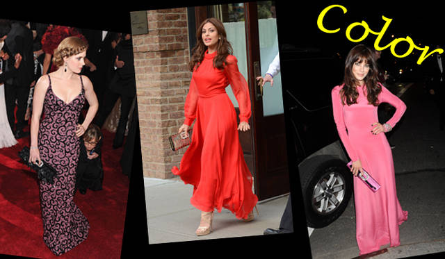 <strong>特集｜セレブリティの最新ドレススタイルをチェック！</strong>　左から、AmyAdams（エイミー・アダムス）、Eva Mendes（エヴァ・メンデス）、MichelleMonaghan（ミシェル・モナハン）らがドレススタイルに合わせたのは「ロジェ ヴィヴィエ」のバッグ。カラーやパターンに合わせてチョイスできるラインナップも魅力のひとつである。