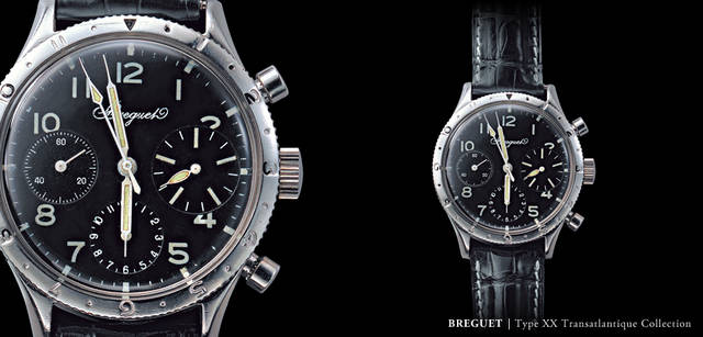 <strong>Breguet｜ブレゲ</strong>　　第一世代のバリエーションのひとつ「ブレゲNo. 3495」。６時位置に12時間積算計を備え、ベゼルも目盛りを刻んでいる。