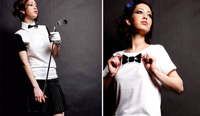 <strong>greenbanana｜グリーンバナナ ゴルフ・クロージング</strong>　the 3rd greenbanana collection　左／Designed by 大嶋みか