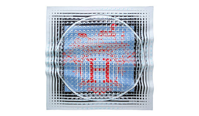 <strong>HERMÈS｜エルメス</strong>   「フォーブル 24・銀座 5-4-1」 シルク100%　[90×90cm]　4万8300円　カラー展開は5色
