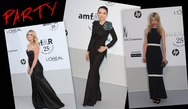 <strong>カンヌ国際映画祭2011</strong>｜（左）amfARチャリティガラに出席したMischa Barton（ミーシャ・バートン）はこの日、胸もとにブラックのビジューがほどこされたディオールのビスチェドレスをチョイス。　（中）Zhang Ziyi（チャン・ツィイー）が選んだのは、クジャクの羽のようにビジューが印象的なドレス。こちらはおなじくディオールのヴィンテージ。　（右）女優 Clémence Poésy（クレマンス・ポエジー）が選んだフレンチシックなドレスはシャネル2010-11年クルーズコレクション。　©CHANEL