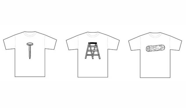 <strong>Noritake新作展『IT IS IT』</strong>　[T-shirts] IT IS IT（くぎ、きゃたつ、まるた）各3150円、サイズ XS/S/M/L