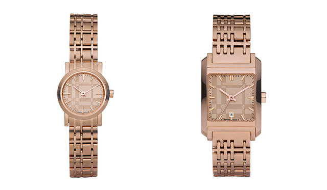 <strong>BURBERRY│バーバリー</strong>　2011年春夏ウィメンズコレクション　左から BU1865、BU1578　各7万7700円