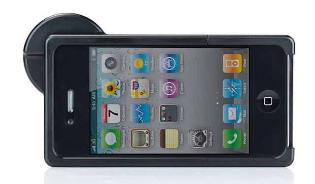 <strong>Turtleback｜タートルバック</strong>　カメラ型 iPhone 4専用ケース「Turtleback TurtleJacket for iPhone 4」　※別売の交換レンズを使用