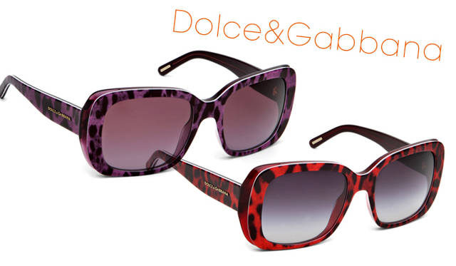<strong>特集｜Key Word 01：Color</strong>　<strong>DOLCE&GABBANA｜ドルチェ＆ガッバーナ</strong>　各2万7300円（ドルチェ＆ガッバーナ アイウエア　Tel. 03-3780-5356）