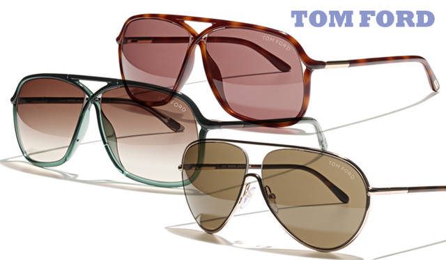 <strong>特集｜Key Word 02：Masculine</strong>　<strong>TOM FORD｜トム フォード</strong>　（上、中）価格未定、（下）3万8850円（トム フォード アイウェア／マルコリ ジャパン　Tel. 03-5413-3566）