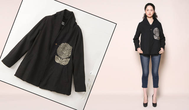 <strong>People Tree｜ピープル・ツリー</strong>　mintdesigns（ミントデザインズ） mintdesigns for People Tree ジャケット（ブラック） 2万5000円