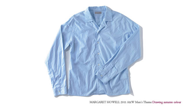 <strong>MARGARET HOWELL｜マーガレット・ハウエル</strong>　シャツ4万950円（マーガレット・ハウエル プラス）